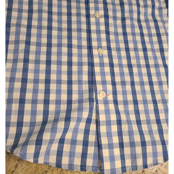 Vintage Abercrombie & Fitch Mens S Plaid Button Up Collar Cotton Pink Moose - Picture 6 of 12